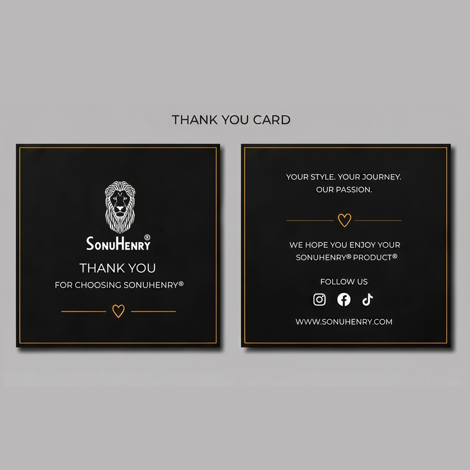 SonuHenry - Thank you Card